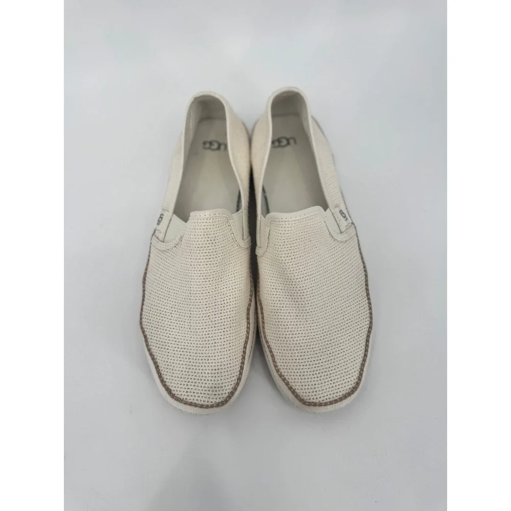 UGG Bren Stretch Woven Slip On‎ Sneakers Beige Women's Size 9.5 Espadrille